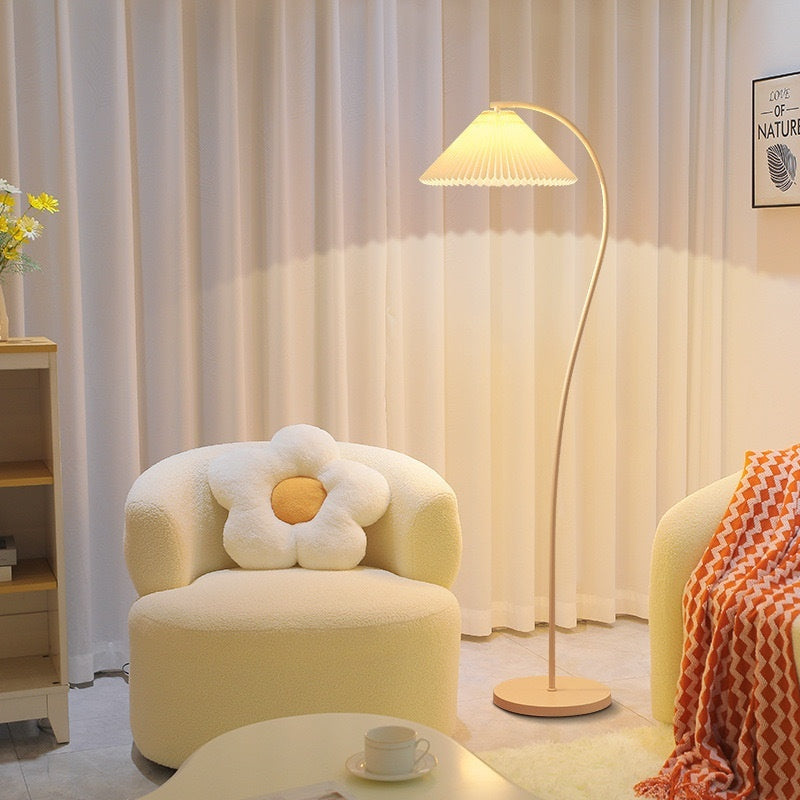 French Retro Cream Floor Lamp