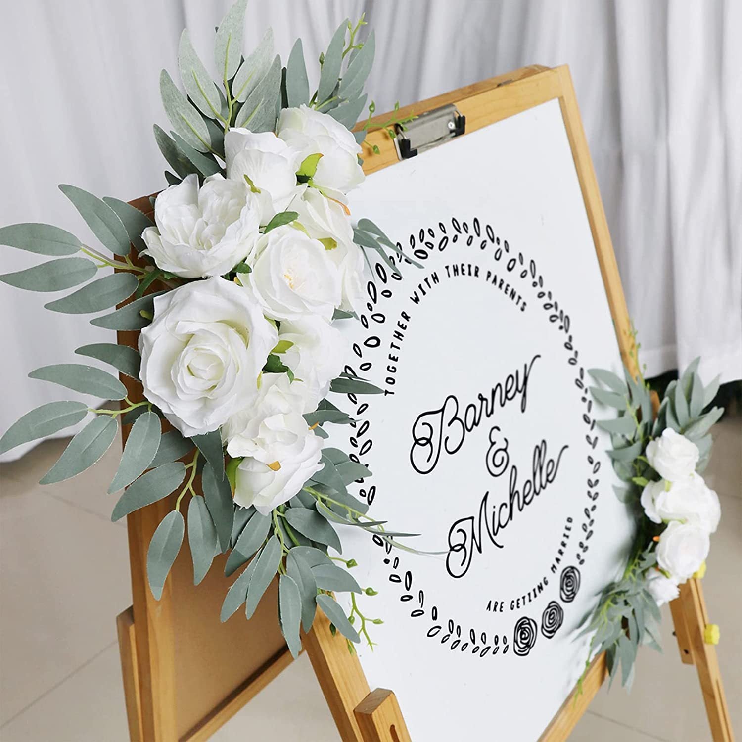 Rose Flower Decorations 2 Pieces for Boho Weddings