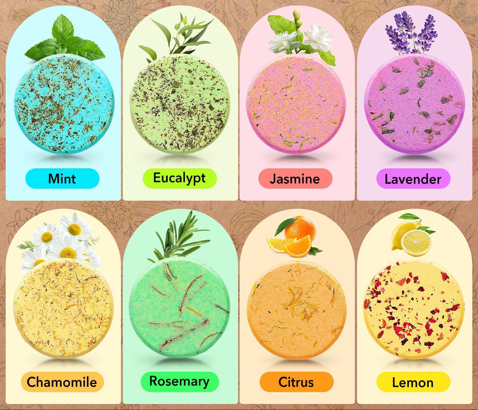 Round Shower Steamers