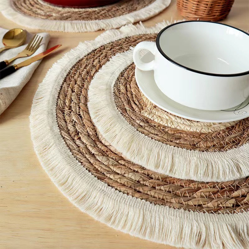 boho Round Earthy Placemats