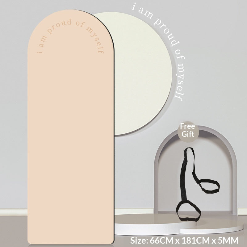 Rounded Yoga Mats with "I Am Proud Of Myself" 