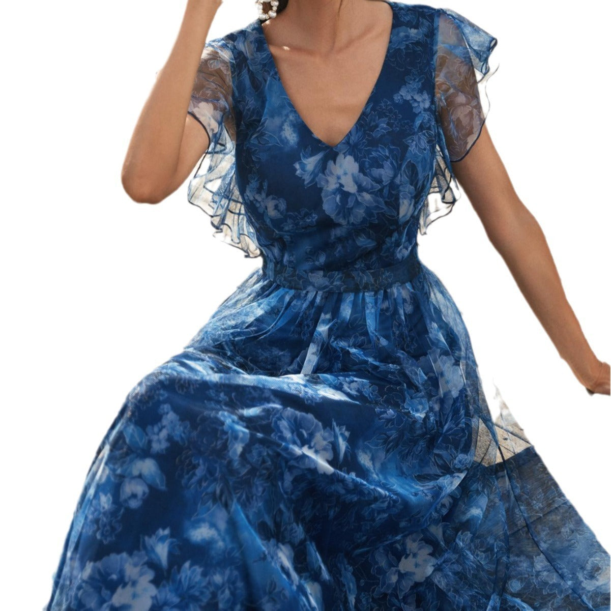 Ruffled Boho Formal Dress