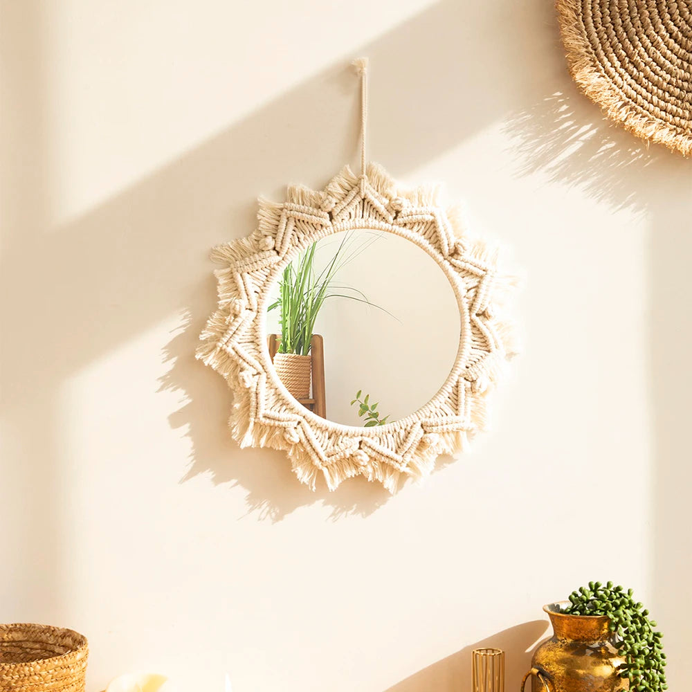 Boho Macrame Mirrors