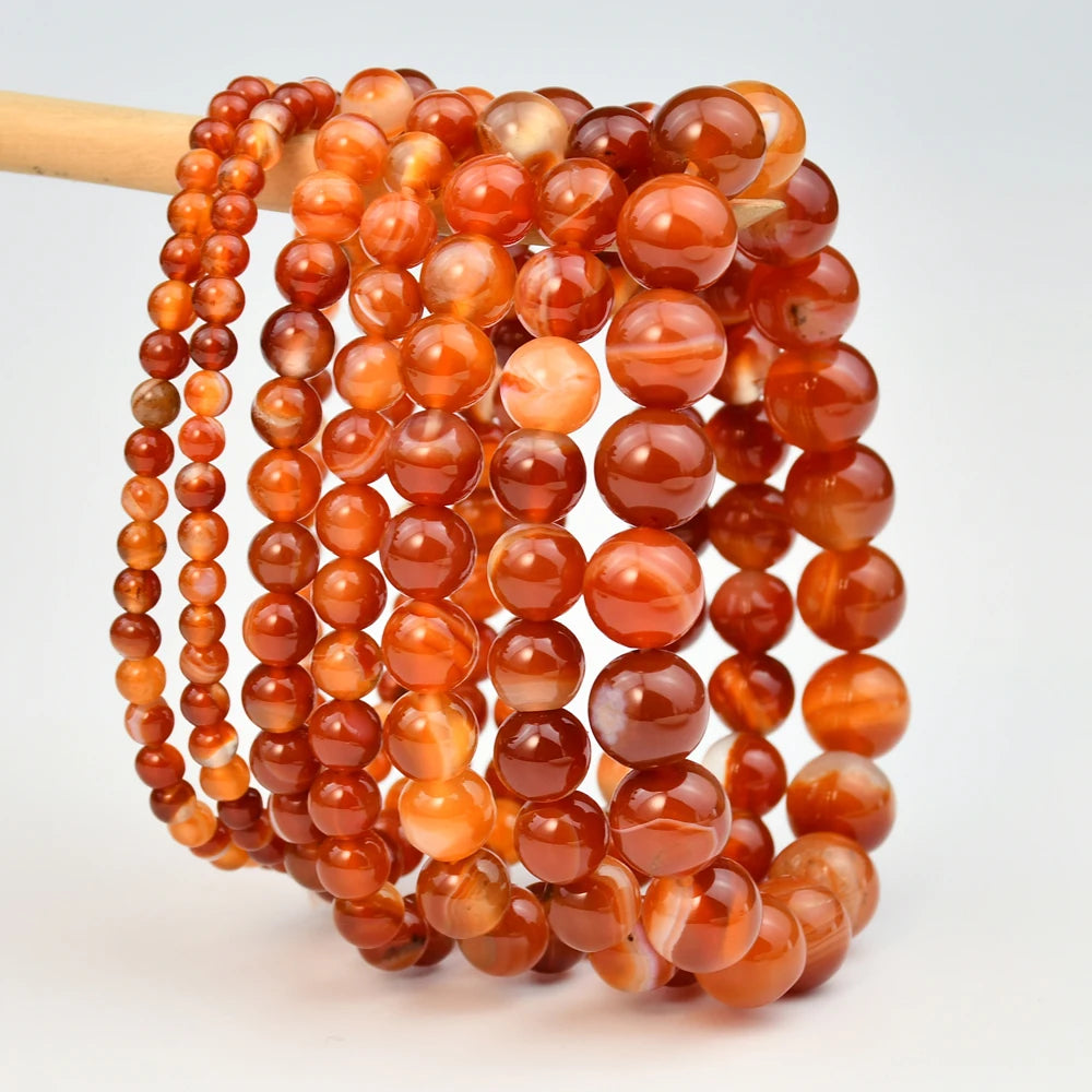 Carnelian Boho Beaded Bracelet