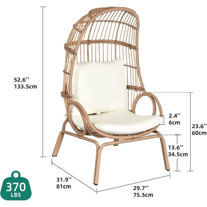 Outdoor & Indoor Wicker Egg Chair