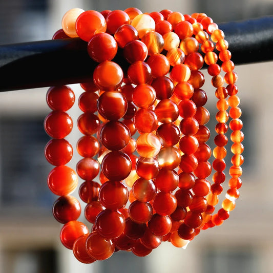 Carnelian Boho Beaded Bracelet