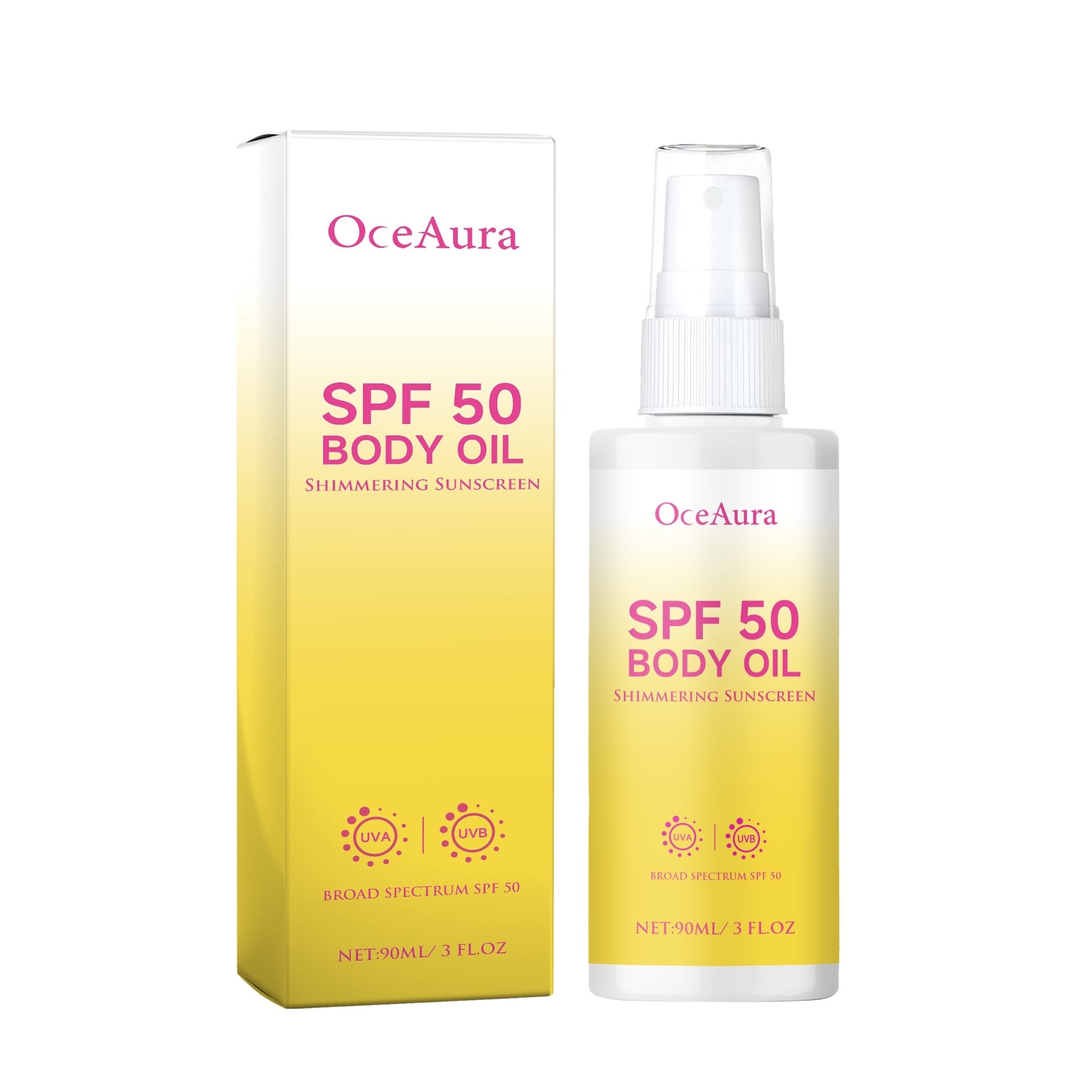 SPF 50 Body Oils Sunscreen