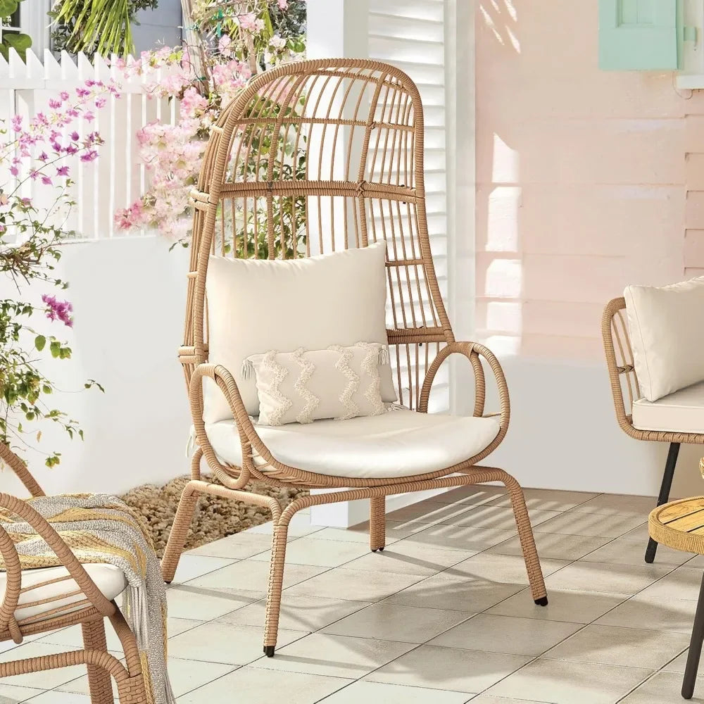 Outdoor & Indoor Wicker Egg Chair