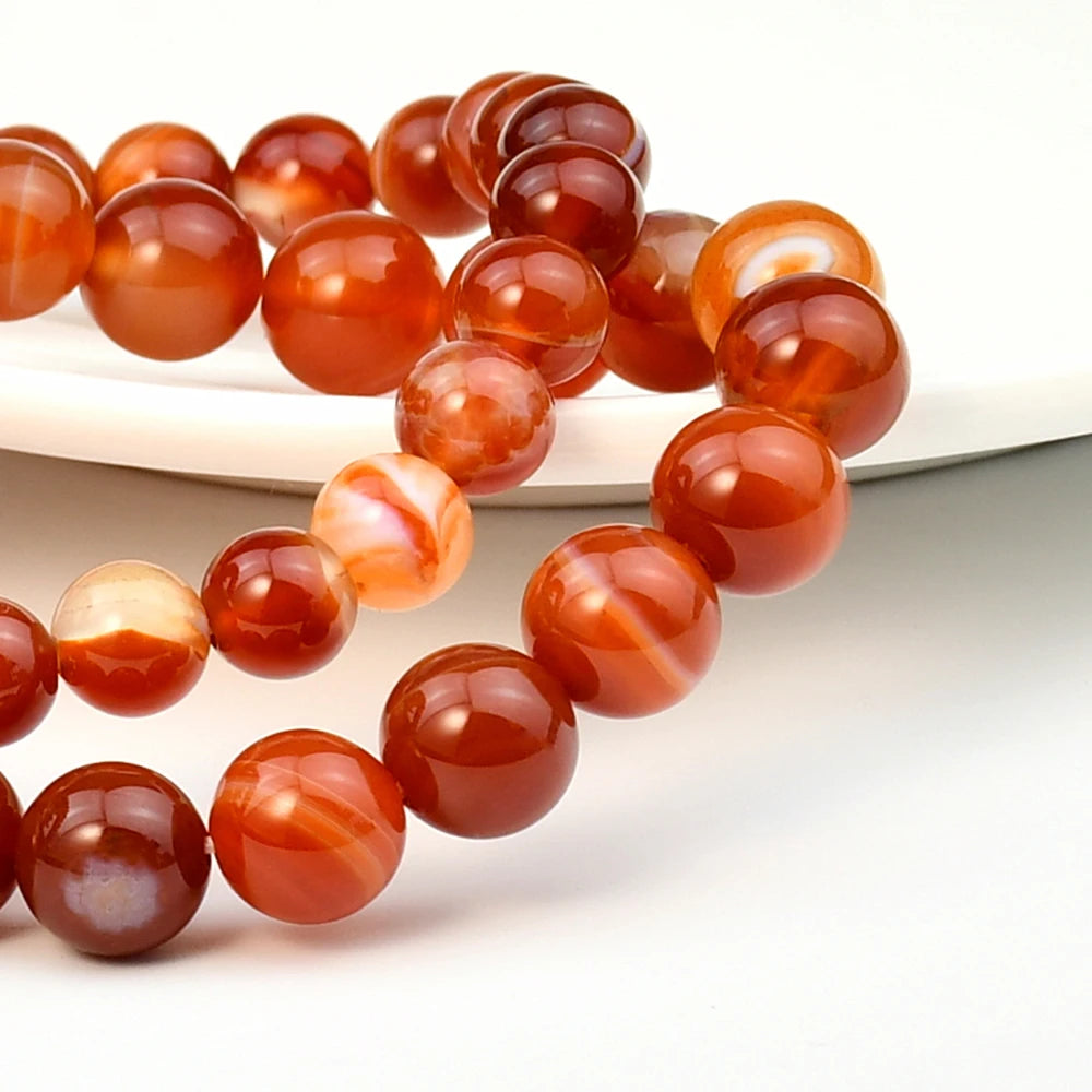 Carnelian Boho Beaded Bracelet