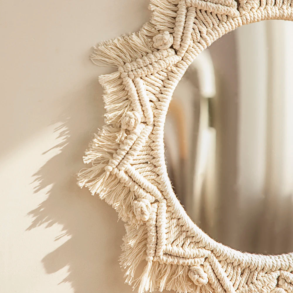 Boho Macrame Mirrors