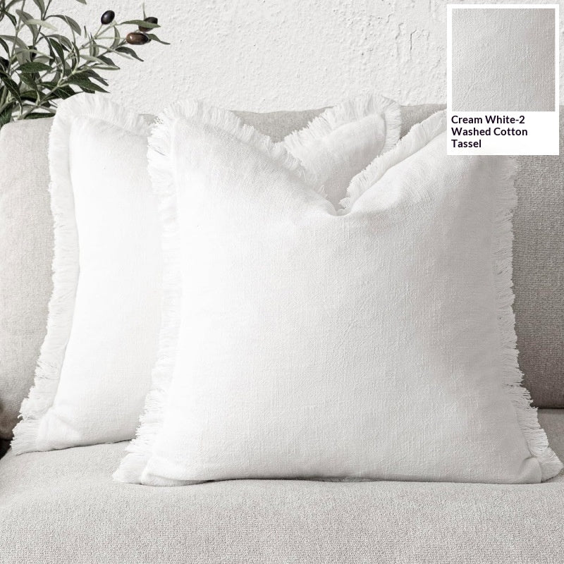 Simple Boho Solid Color Pillowcases