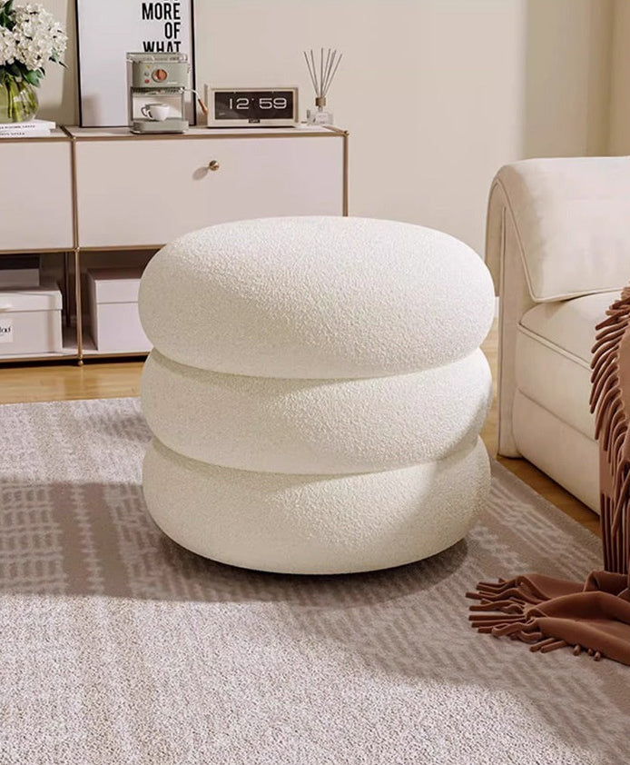 Small Cozy Modern Boho Stool