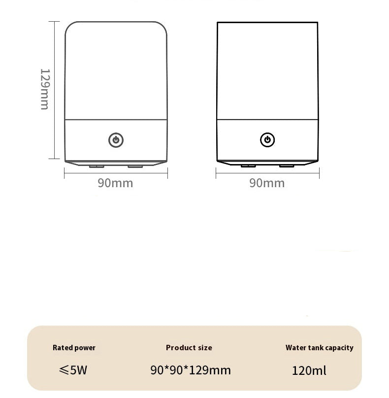 Small Humidification Diffuser with Soft Light