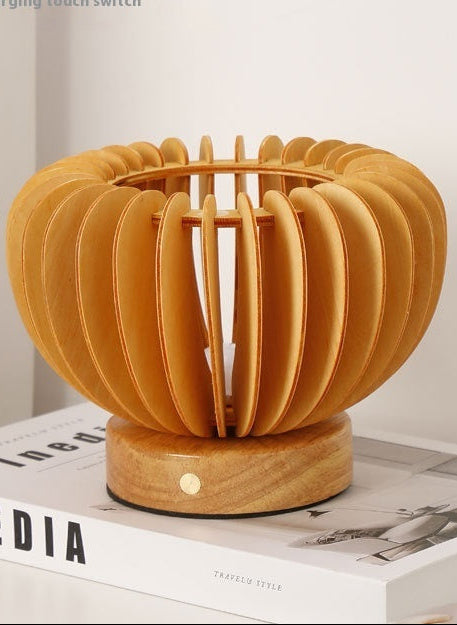 Small Wooden Bohemian Lamp