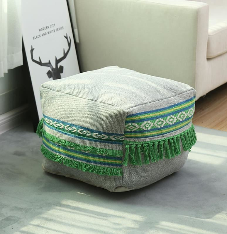 Square Cube Bohemian Pouf Cover