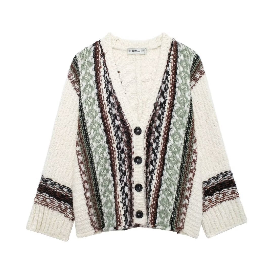 Thick Bohemian Woven Cardigan