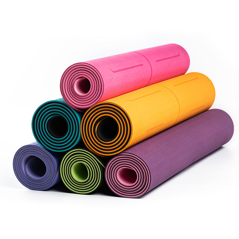 Thick Extra Wide Yoga Mat with Pattern