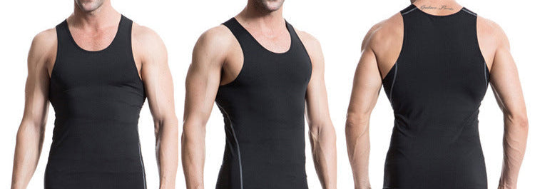 Sleeveless Tight Fitting Yoga Tank Top for Men