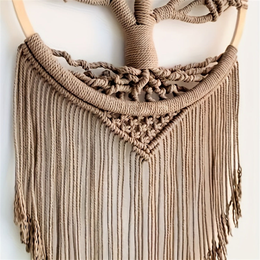 brown Tree of Life Macrame Wall Hanging
