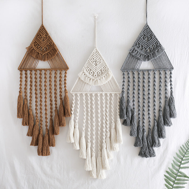 Boho Triangle Wall Hanging Dreamcatcher