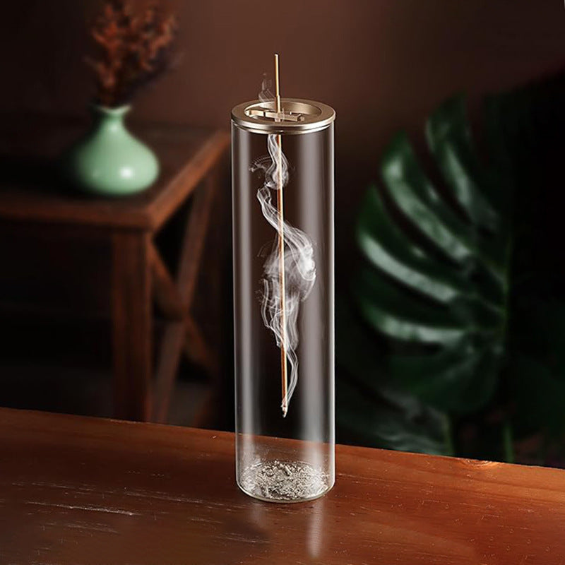 Upside Down Glass Incense Holder