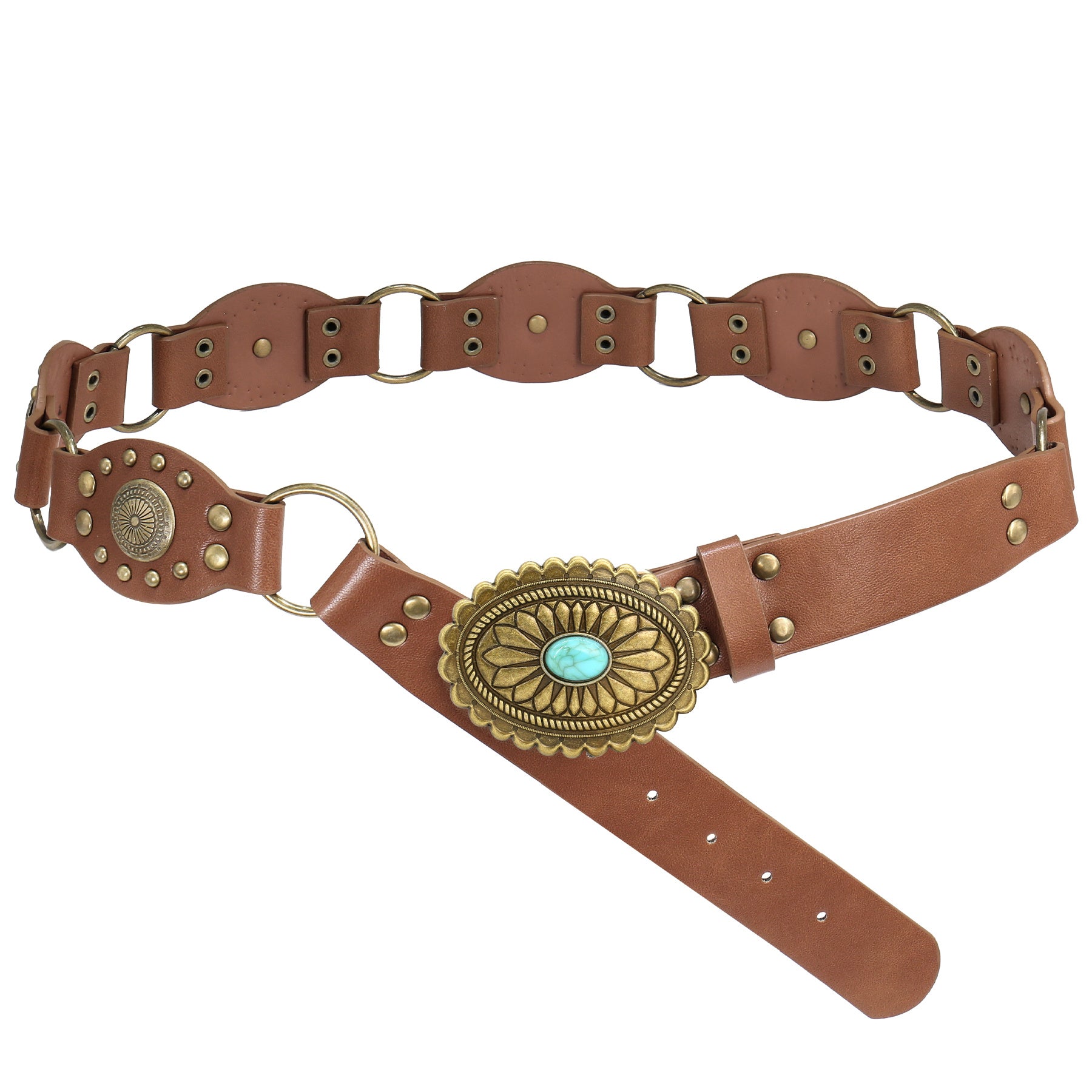 Vegan Leather Boho Belt for Women