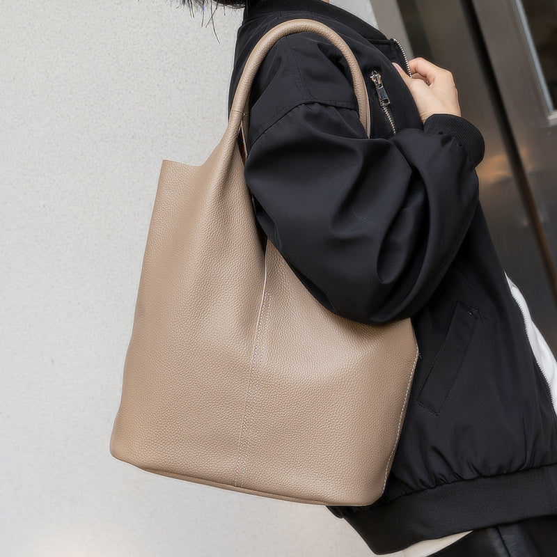 beige Vegan Leather Boho Handbag