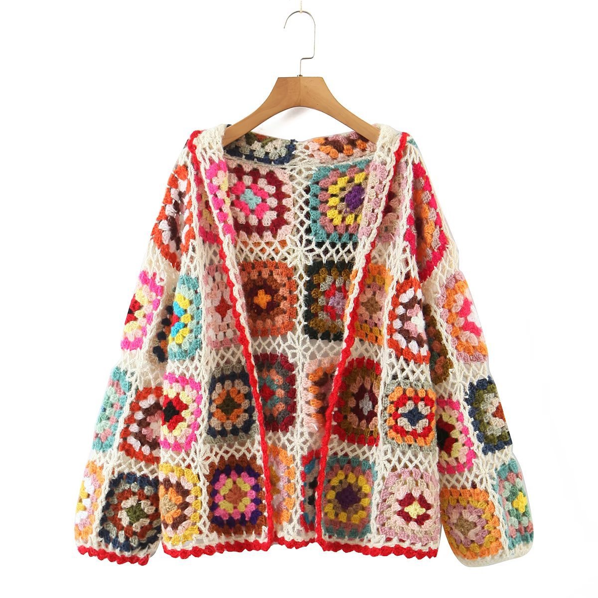 Vintage Boho Knit Cardigan Coat