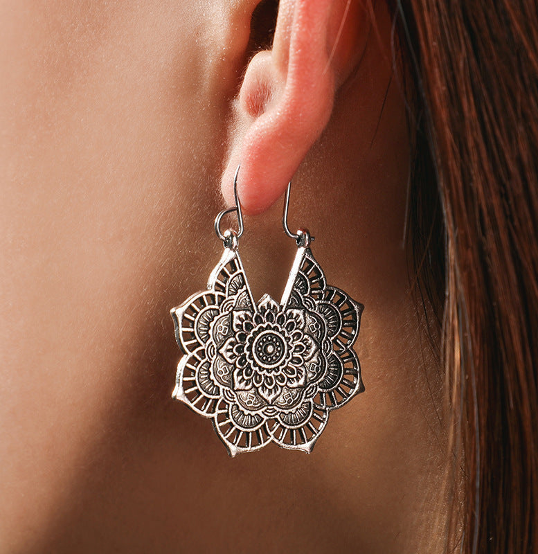 Vintage Style Boho Flower Earrings