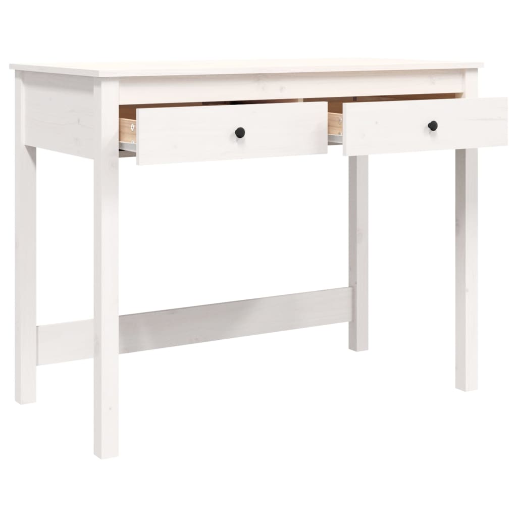 White Standing Computer Desk