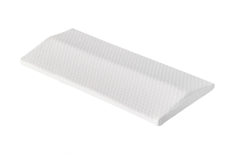 White waist support triangle pad on a white background