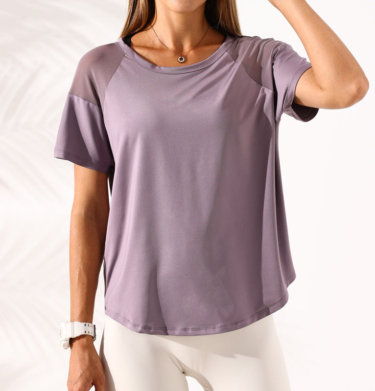 Women's Yoga Tee with Back Cutout