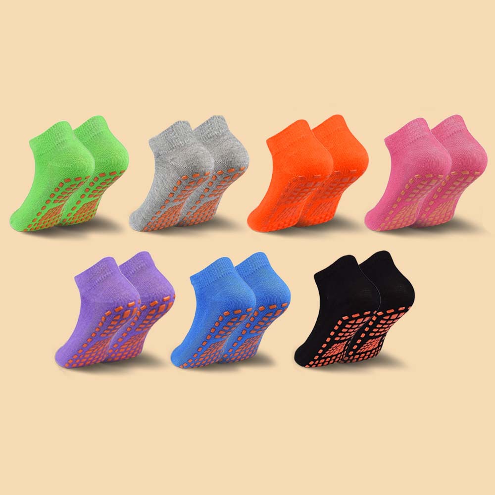 Womens Neon Non-Slip Ankle Socks