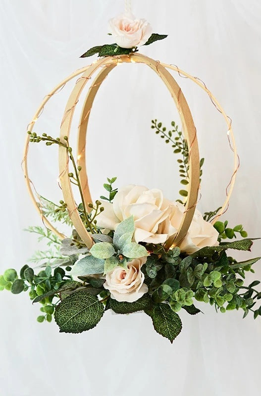 Wooden Rings for Hanging Wedding Decorations