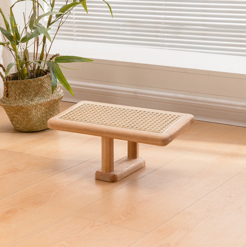 Wooden Single Leg Minimalist Meditation Bench