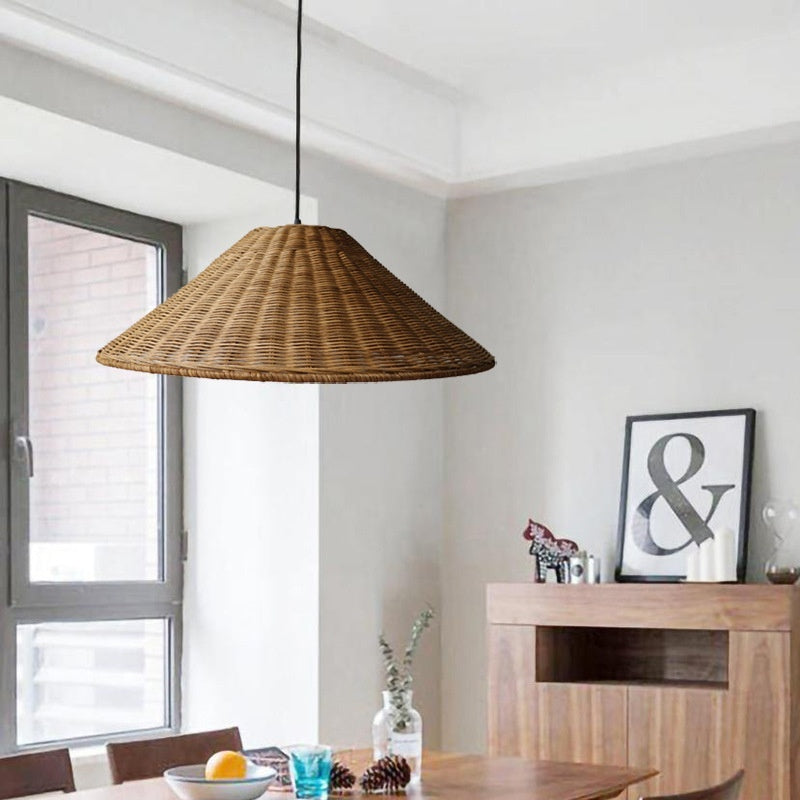 Woven Rattan Pendant Light lamp
