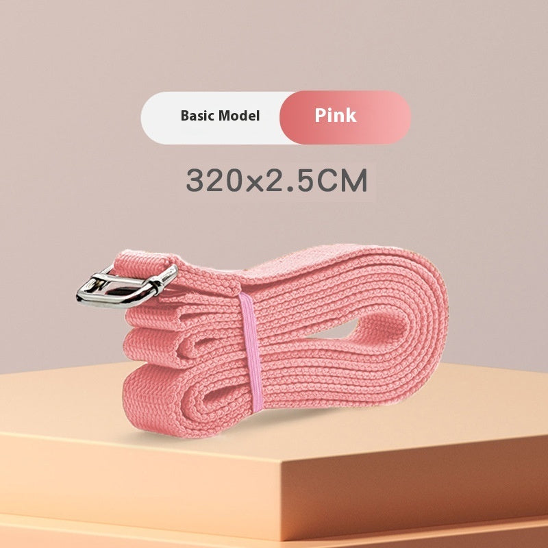 Long Yoga Strap with Metal Buckle