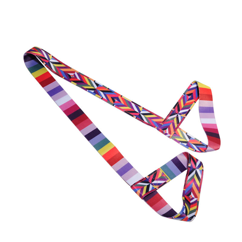 Printed Yoga Mat Carrier Straps Colorful