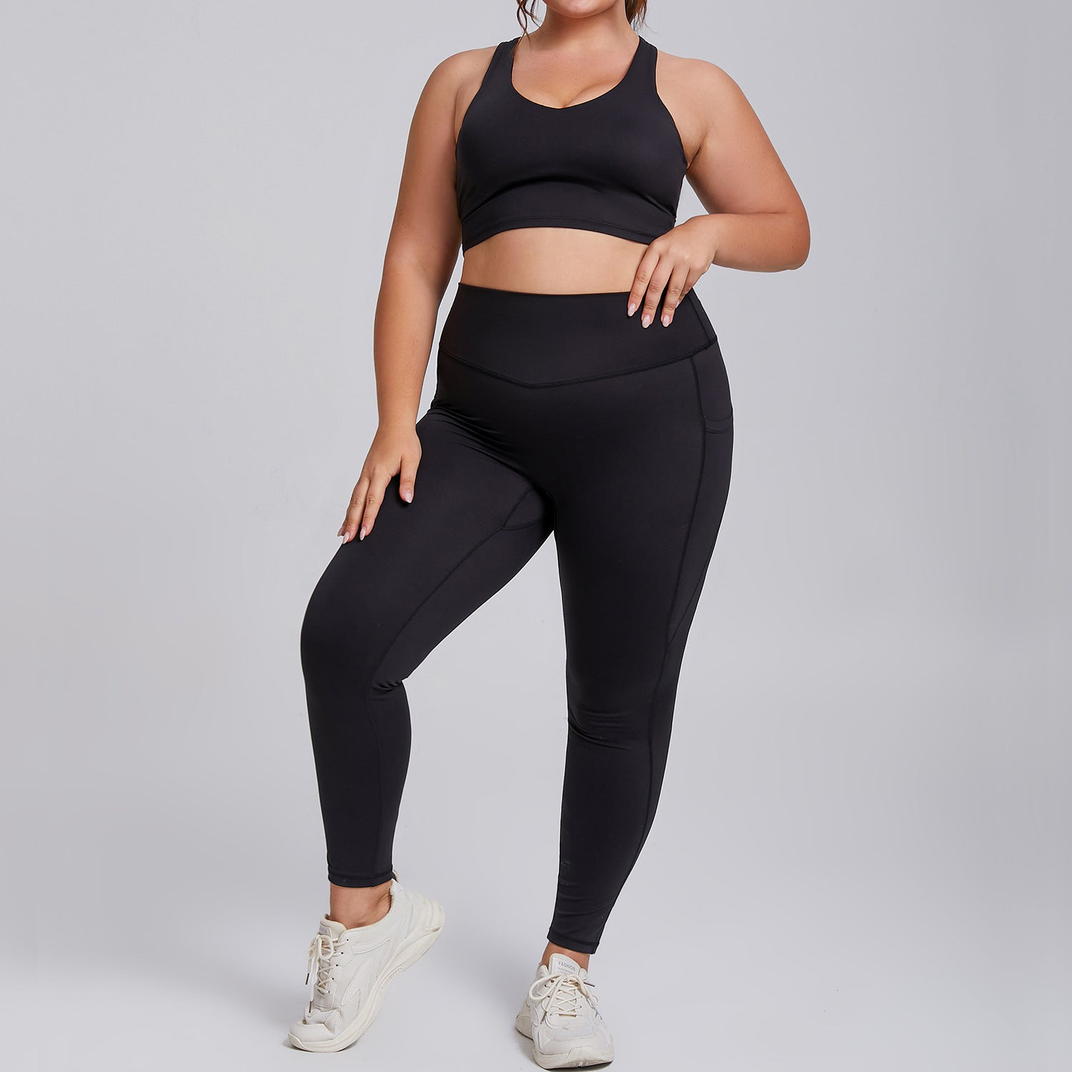 Plus Size Yoga Activewear Set