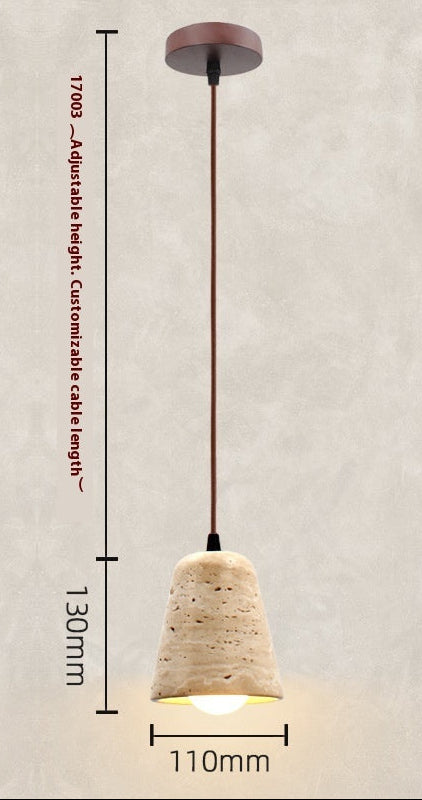 Pendant light with dimensions and specifications on a beige background