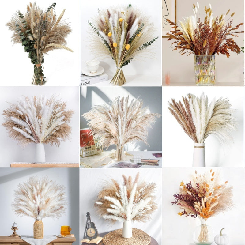boho Pampas Grass Boho Wedding Decor Bouquet Set