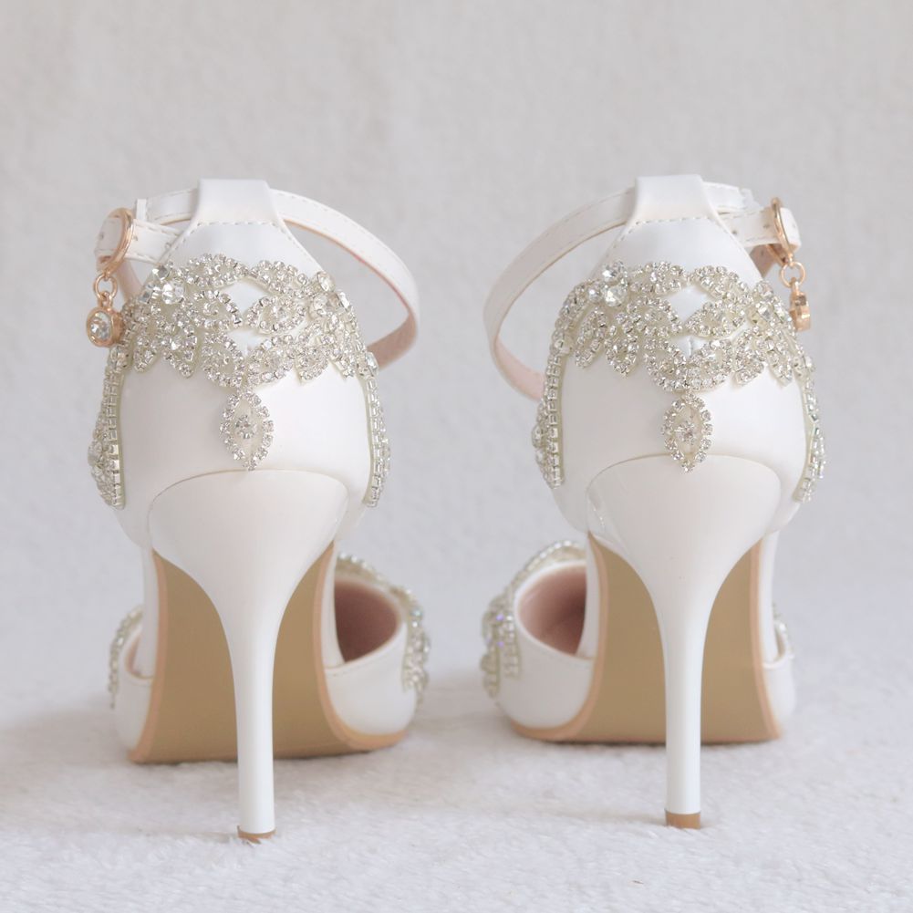 chic Pointed Ankle Strap Heels for Boho Weddings