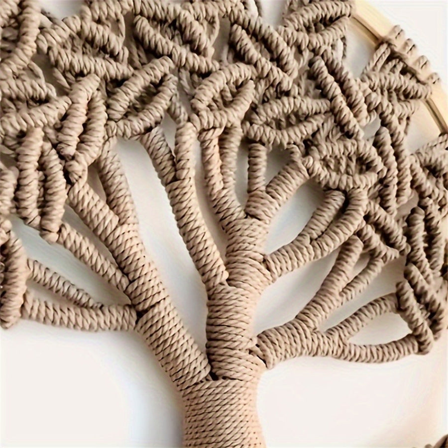 brown Tree of Life Macrame Wall Hanging