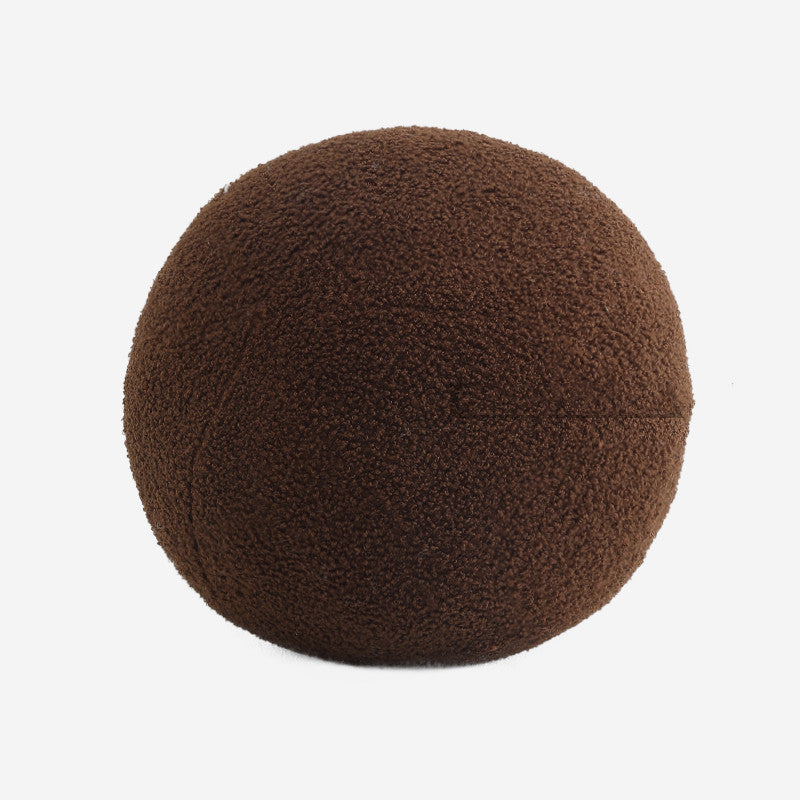 Brown textured ball on a white background