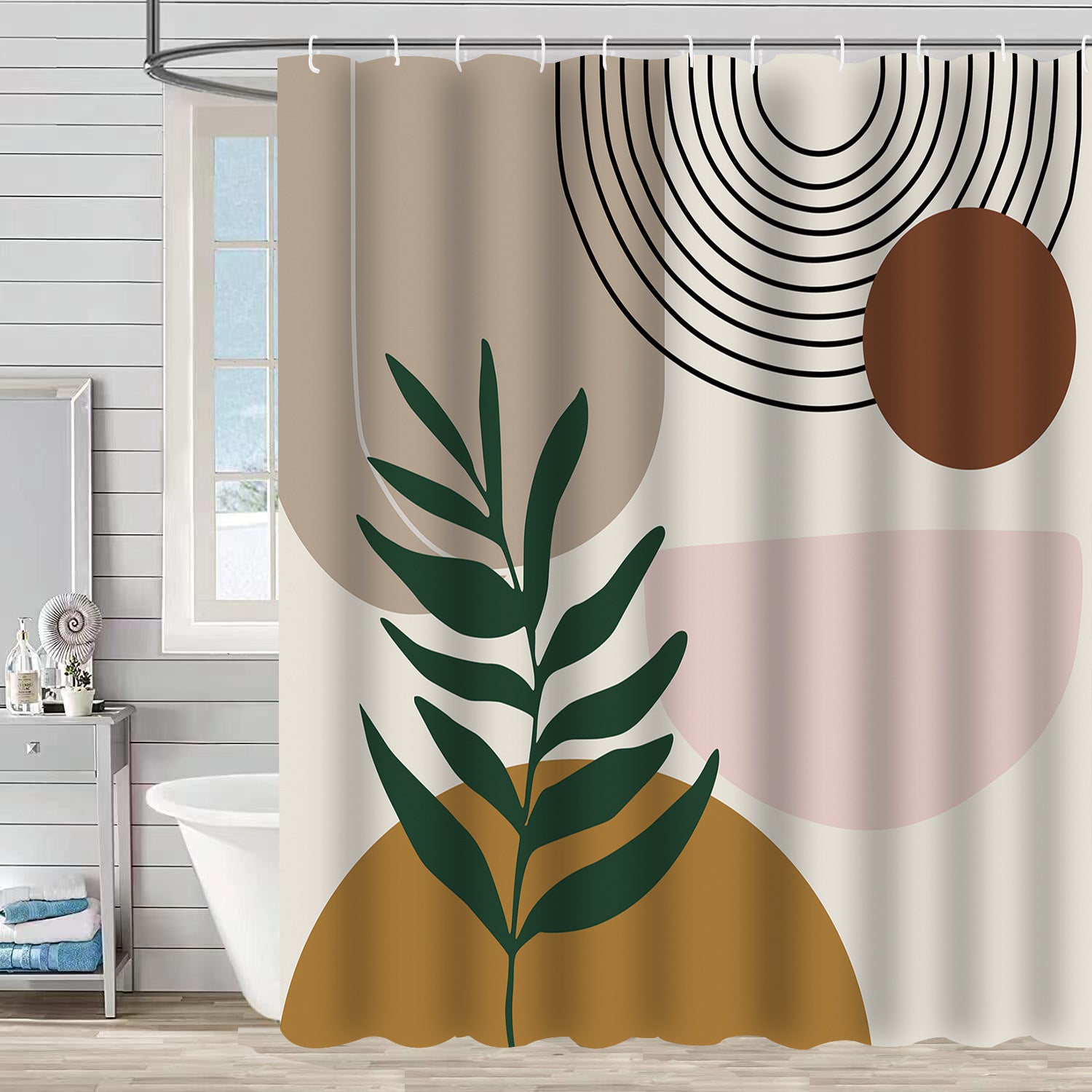 Colorful Boho Printed Shower Curtains