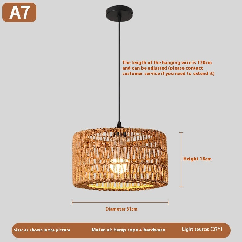Woven Rattan Boho Chandeliers