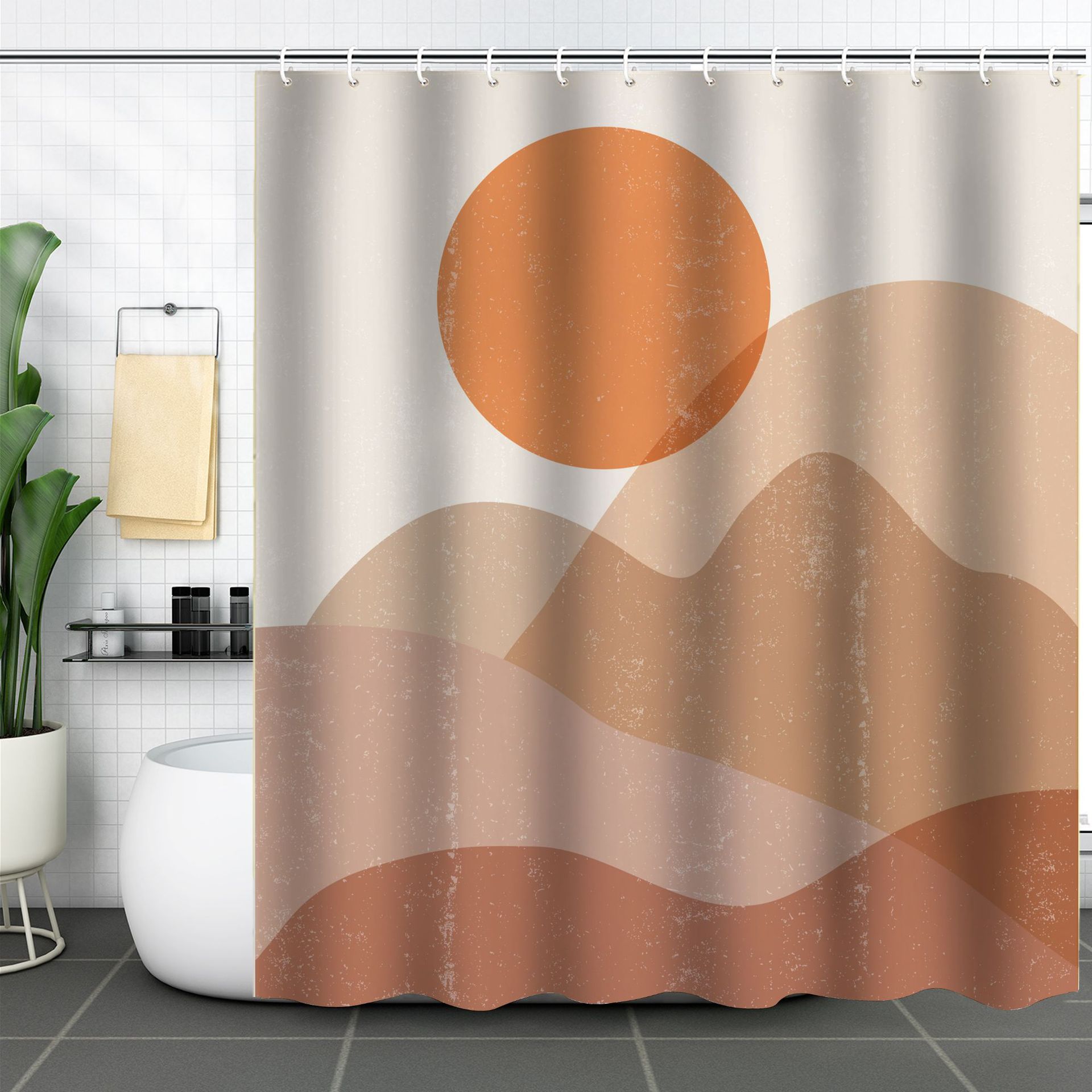 Colorful Boho Printed Shower Curtains