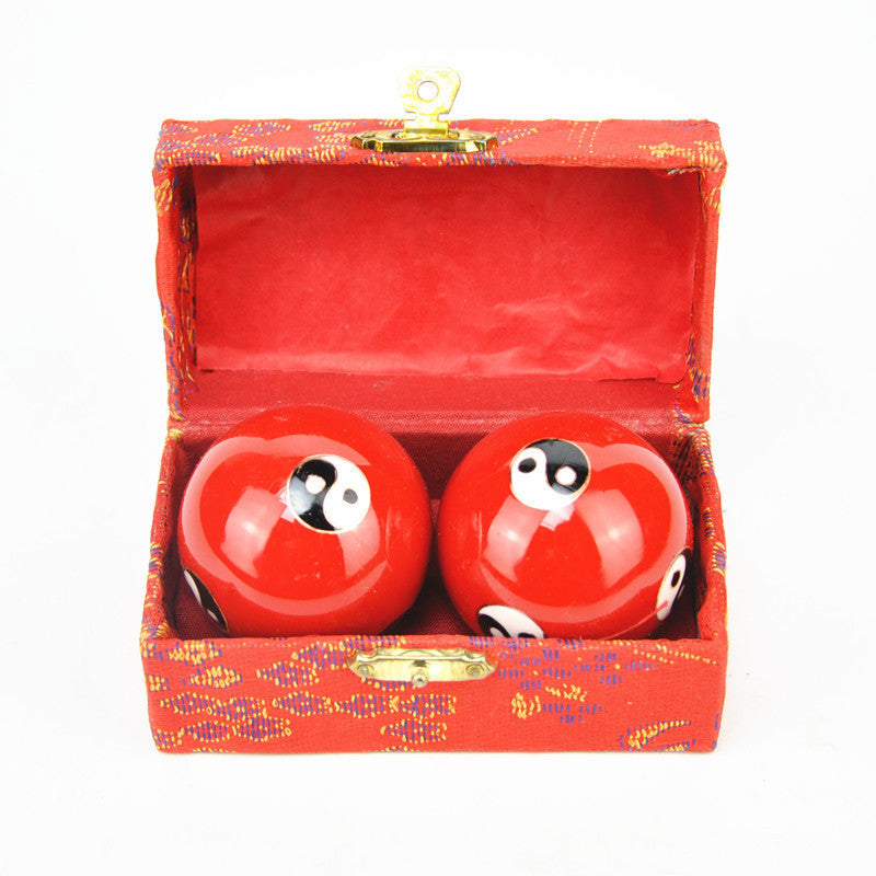 Colorful Chinese Baoding Ball Pairs in a Box