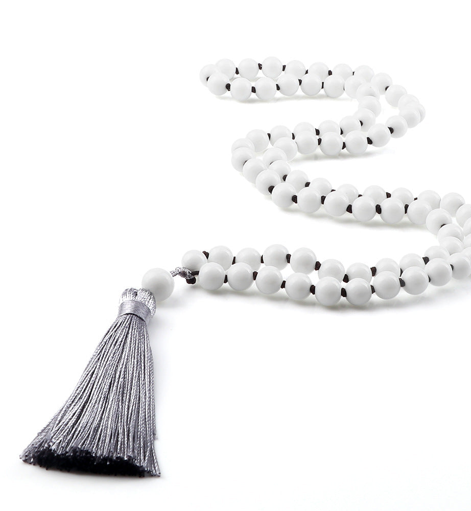 Bright Colored Mala Beads with Tassel 6mm
