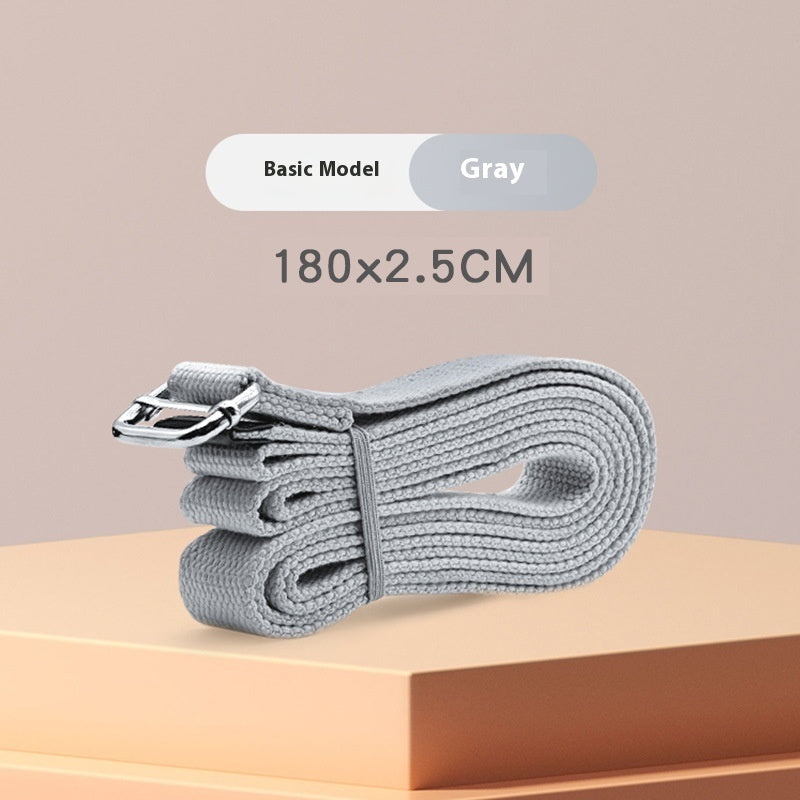 Long Yoga Strap with Metal Buckle
